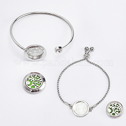 1 bracciale aperto in acciaio inossidabile&nbsp;BJEW-SC0001-55B