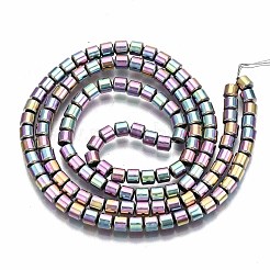 Electroplate non magnetici ematite sintetico fili di perline&nbsp;G-T114-62-04
