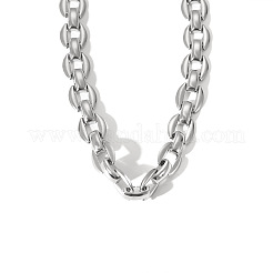 Colliers à maillons ovales en acier inoxydable 304 pour unisexe&nbsp;XX1878-2