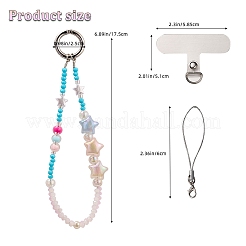 Sangles mobiles en plastique&nbsp;HJEW-SZ0001-47F