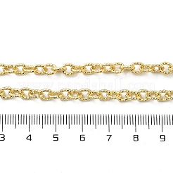 Colliers à chaîne torsadée texturée en laiton&nbsp;NJEW-A042-12G-02
