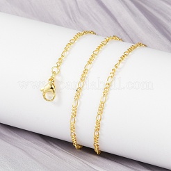Collana di catene figaro in ottone per donna&nbsp;X-NJEW-P265-28G