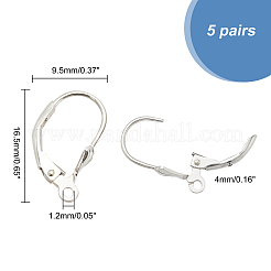 5 paio di orecchini a monachella in argento sterling&nbsp;STER-PH0001-06