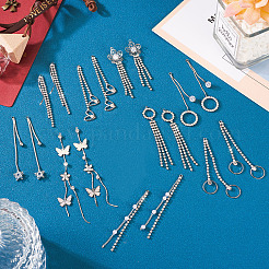 12 stücke 6 stil messing strass quaste große anhänger&nbsp;KK-TA0001-08