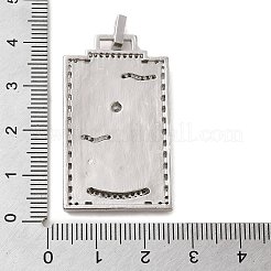 Pendentifs en laiton avec micro pavé de zircone cubique et émail&nbsp;KK-H458-01P-07