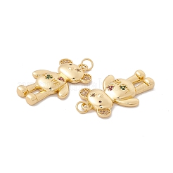 Placage en rack laiton micro pave pendentifs en zircone cubique colorée&nbsp;ZIRC-C040-23G