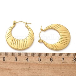 Orecchini a cerchio in acciaio inossidabile 304 per donna&nbsp;EJEW-L296-042G