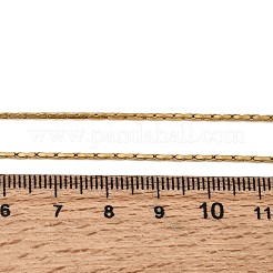 Colliers à maillons Boston en acier inoxydable 304 de 1.3 mm pour femmes et hommes&nbsp;NJEW-Z115-12G-02