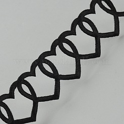 Polyester-Herzband&nbsp;DIY-WH20048-086A