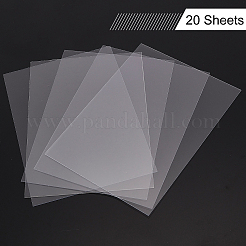 Pannello di plastica trasparente con carta protettiva per la sostituzione della cornice digitale&nbsp;DIY-OC0003-74C