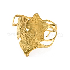 Braccialetti aperti in acciaio inossidabile 304&nbsp;BJEW-K264-01G-01