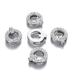 Charms lettera di scorrimento in lega&nbsp;RB-F034-01Q-P-RS