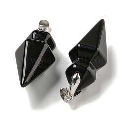 Natürliche spitze Obsidiananhänger&nbsp;G-F766-08AS-05