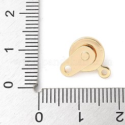 Schnappverschlüsse aus Messing mit Rackbeschichtung&nbsp;KK-U052-04G