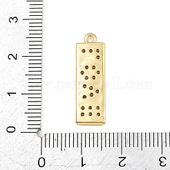 Pendenti in zirconi cubici trasparenti in micro pavè di ottone&nbsp;CU-CBAD306-25B-G