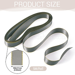 Ruban satin polyester bordé d'or 5 m&nbsp;OCOR-TADJ0001-05I