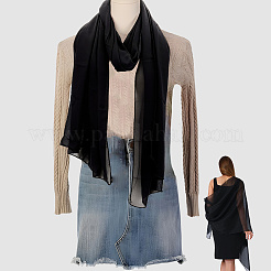 Einfarbiger Chiffonschal&nbsp;AJEW-WH20067-021C