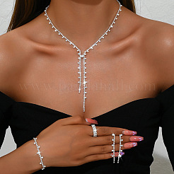Collier pendentif pompon en alliage de strass&nbsp;FS-WG7E587-02