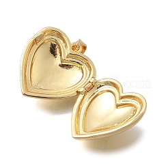 Herz-Medaillon-Anhänger aus Messing zum Valentinstag&nbsp;KK-D431-035C-G
