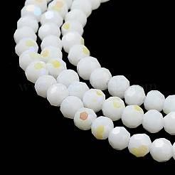 Chapelets de perles en verre opaques&nbsp;LS-EGLA-A035-P4mm-L01