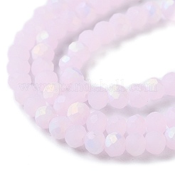 Chapelets de perles en verre imitation jade&nbsp;X1-EGLA-A034-J2mm-MB02