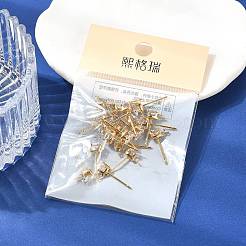 Ohrstecker aus Messing mit klarem Zirkonia in Tropfenform&nbsp;XGR0104G-116G