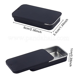 Rechteckige Weißblechdosen&nbsp;CON-WH0075-04B