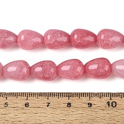 Perles de verre craquelé cuites au four&nbsp;DGLA-N019-03A-03
