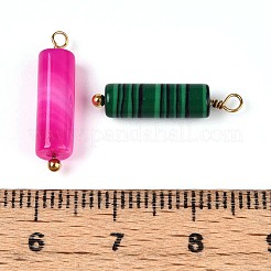 Säulenanhänger aus synthetischem Malachit&nbsp;STAS-N110-17G