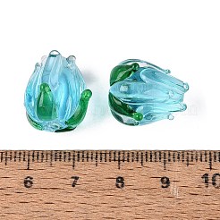 Perles vernissées manuelles&nbsp;LAMP-N042-02D