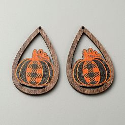 Halloween Thema gedruckte große Holzanhänger&nbsp;X1-WOOD-TAC0015-09D