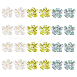 24 Stück 3 Farben ab Farbe transparent Epoxidharz & ABS Perle Decoden Cabochons&nbsp;CRES-TA0001-45