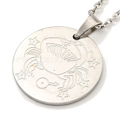 Colliers avec pendentif constellation qui ne ternissent pas&nbsp;NJEW-S422-04P-04