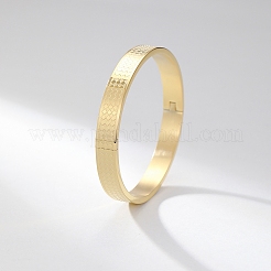 Brazaletes con bisagras de acero inoxidable 201 de estilo europeo americano para hombres y mujeres.&nbsp;LJ8660-2