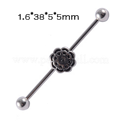 Orecchini lunghi a barretta per cartilagine in acciaio inossidabile 304&nbsp;FS-WGA4435-15