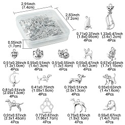 60 Stück 15 Stile tibetische Stile Legierungsanhänger&nbsp;FIND-FS0002-01