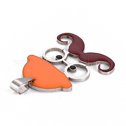 201 pendentifs en acier inoxydable émaillé&nbsp;STAS-S110-076
