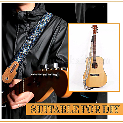 Rubans polyester jacquard style ethnique&nbsp;SRIB-WH0011-030