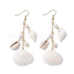 Muschelförmige Ohrhänger&nbsp;EJEW-TA00639