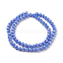 Chapelets de perles en verre opaque électrolytique&nbsp;EGLA-H101-01D