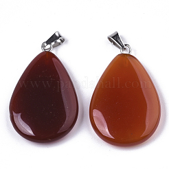Natürliche Karneol / rote Achat Anhänger&nbsp;X-G-N0325-04