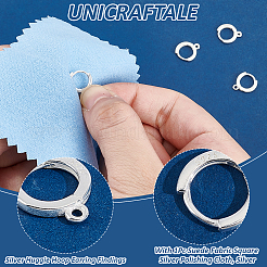 2 Paar 925 Creolen aus Sterlingsilber&nbsp;STER-UN0001-76