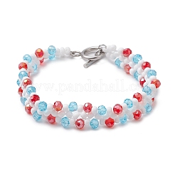 Perline di vetro si estendono bracciali&nbsp;BJEW-MZ00119