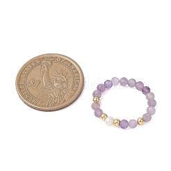 Fingerringe aus natürlichen Edelsteinen und Perlen für Damen&nbsp;RJEW-JR00965