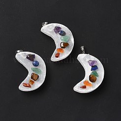 Pendentifs en pierres précieuses naturelles chakra&nbsp;G-K328-01P