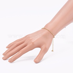 Laiton bracelets de chaîne de boule&nbsp;BJEW-JB06025