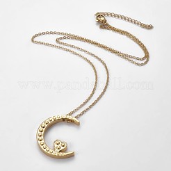Colliers pendentifs en acier inoxydable 304&nbsp;NJEW-E141-34