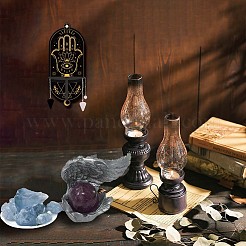 DIY ovale Wandständerdekorationen aus Pappelholz&nbsp;DJEW-CN0001-19B