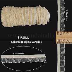 Bordure en dentelle élastique en mousseline de nylon&nbsp;OCOR-WH0082-159A