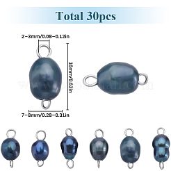 Natürliche Zuchtperlen Kartoffel-Anschluss-Charms&nbsp;PALLOY-SC00019